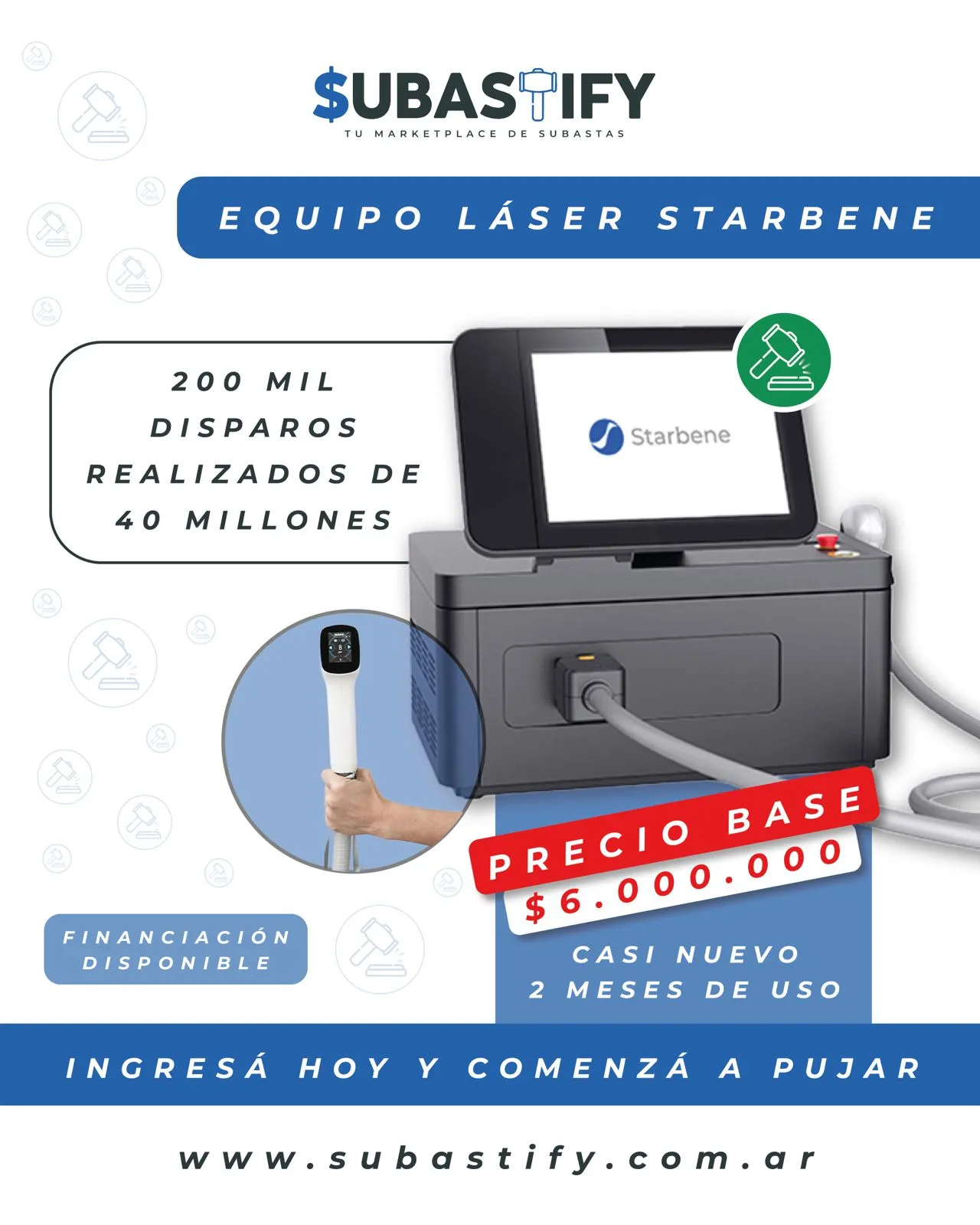 Láser 4 longitudes de onda Light Bolt Starbene