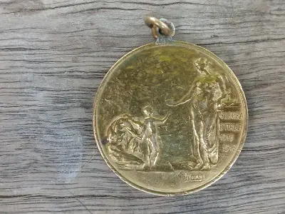 Medalla comito italiano di guerra buenos aires 1915 F troiani